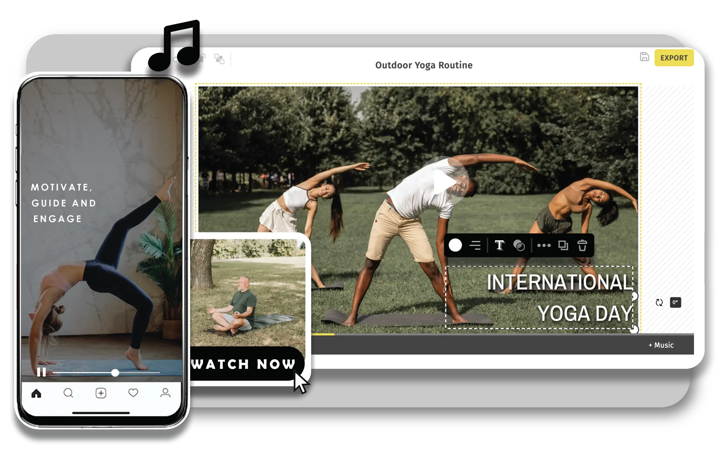 Experience an all-in-one yoga video maker